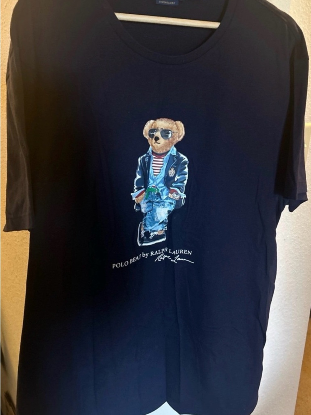 Men’s Custom Slim-Fit Casual Polo Bear T-shirt by Polo Ralph Lauren